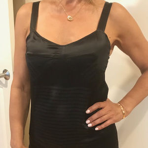 Katayone Adeli Silk Black Sleevless Top - Size 4